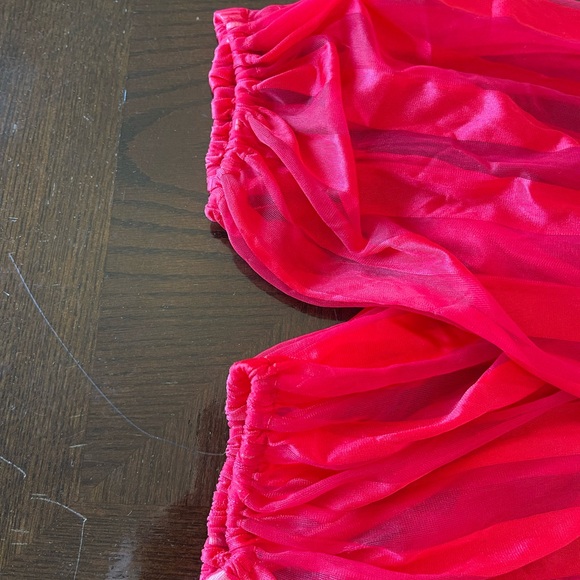 Vintage Jenelle Red Sheer Lingerie Set - Picture 5 of 11